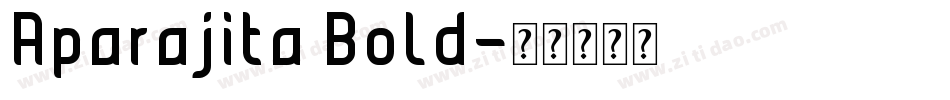 Aparajita Bold字体转换
